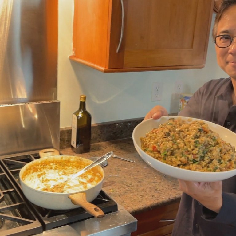 Rachael's Porcini and Greens Risotto | Dr. Will Li