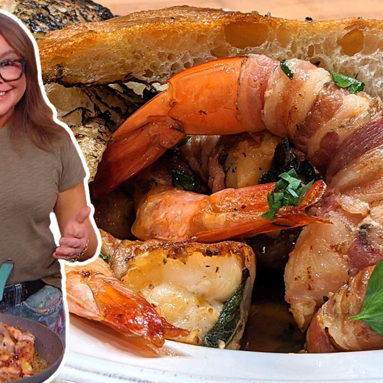 Rachael Remakes Her First 30-Minute Meal: Shrimp with Sage and Pancetta