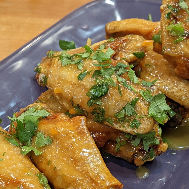 Island Wings with Sweet & Spicy Pineapple Sauce     
