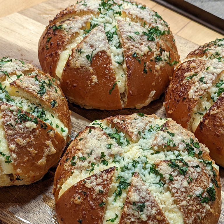 Korean Garlic Bread Rolls