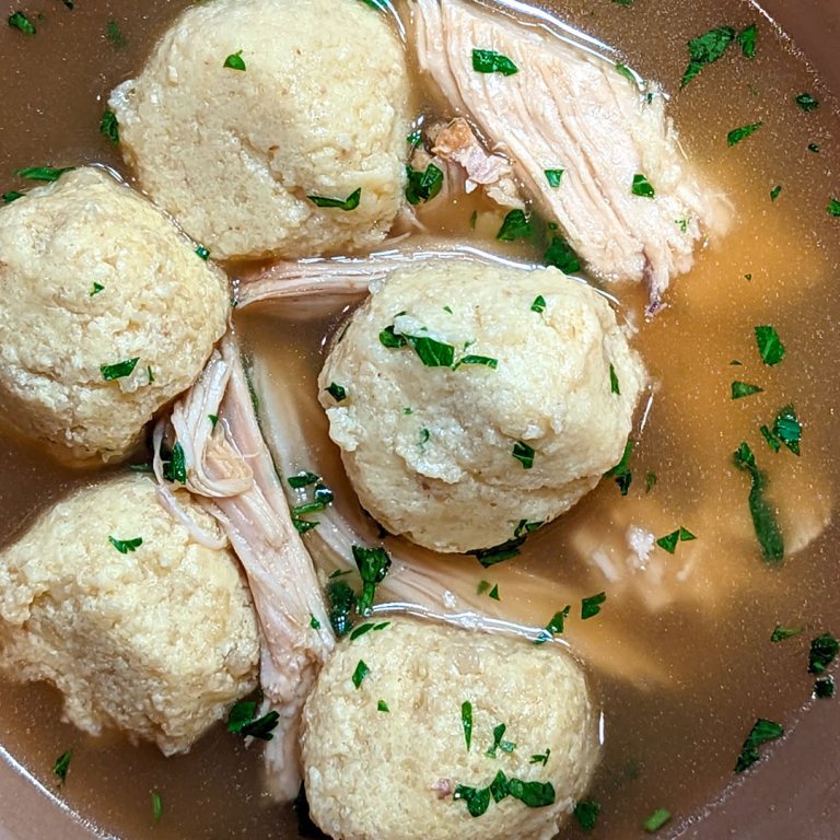 Turkey Soup with Ricotta Dumplings