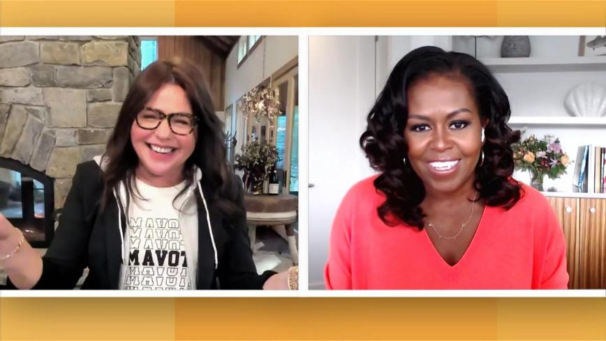 Rachael Ray and Michelle Obama