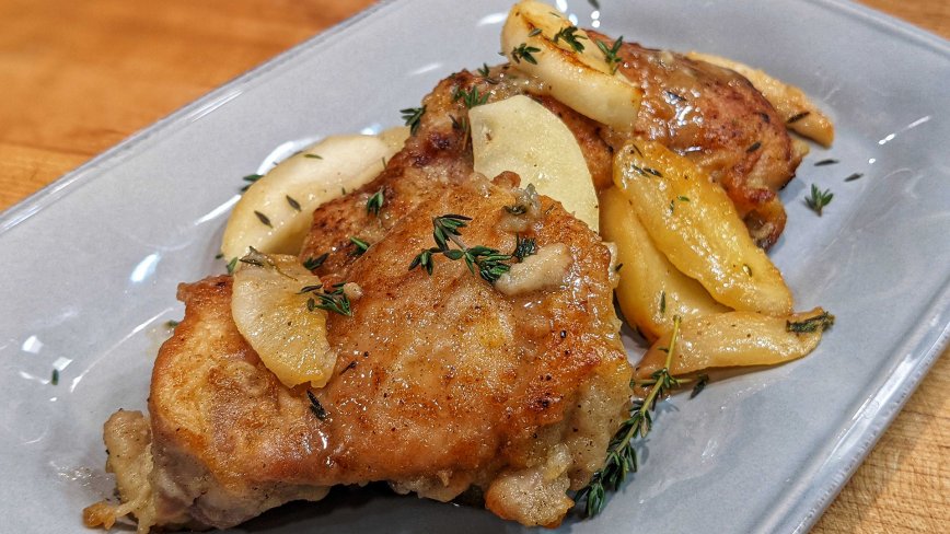 Chicken with Apples and Pears
