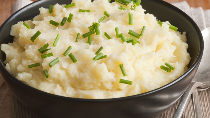 mashed potatoes chives