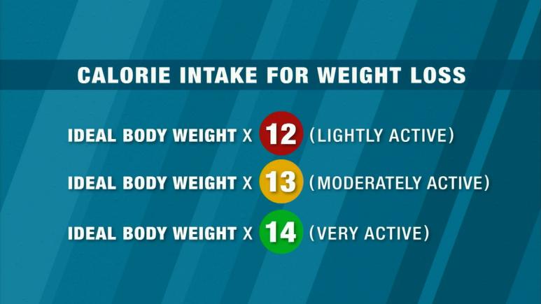 Calorie Intake For Weight Loss Chart