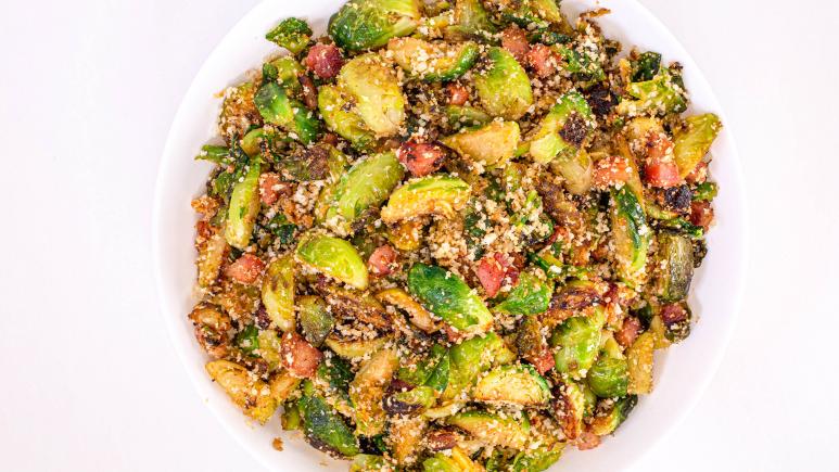 Crispy Bacon Brussels Sprouts