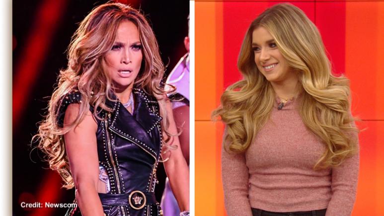 J.Lo and viewer photos side by side