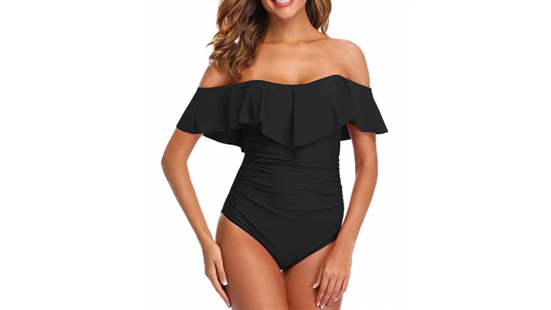 amazon black one piece swimsuit
