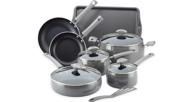 rachael ray gray cookware set