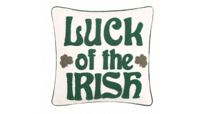 Luck of the Irish Pillow for St. Patrick's Day