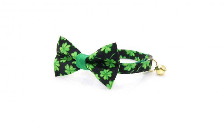 St. Patrick's Day Cat Bow Tie
