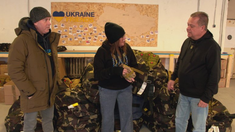 Rachael Ray takes us to a safe house in Ukraine.