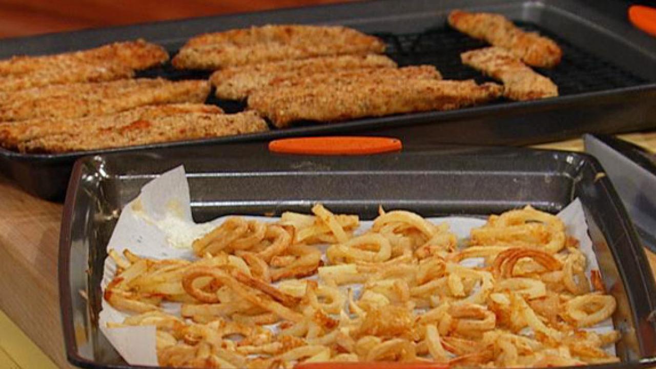 Buddy Valastro's Baked Chicken Fingers and Oven Baked Curly Fries