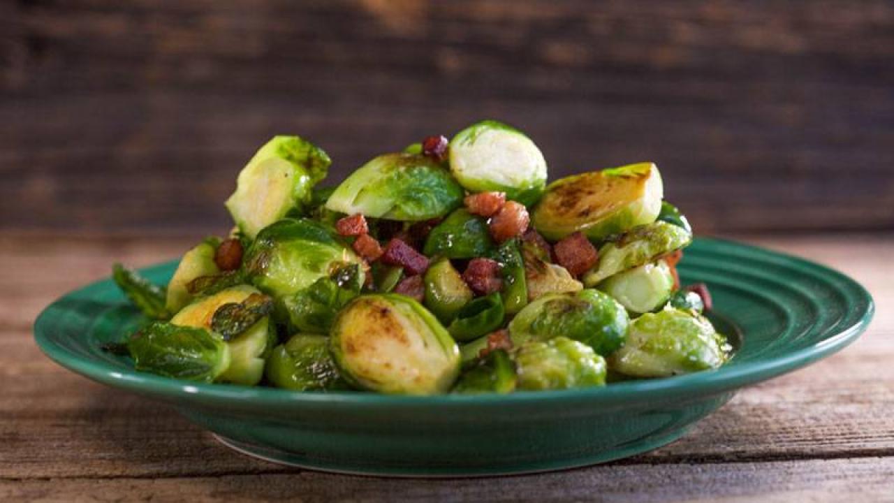 Marc Murphy’s Brussels Sprouts with Bacon Recipe Rachael Ray Show