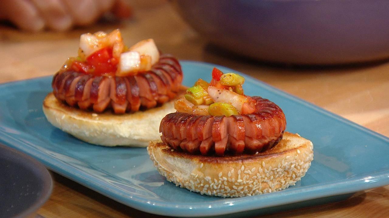 Curly Dogs with Pickle Relish Recipe Rachael Ray Show