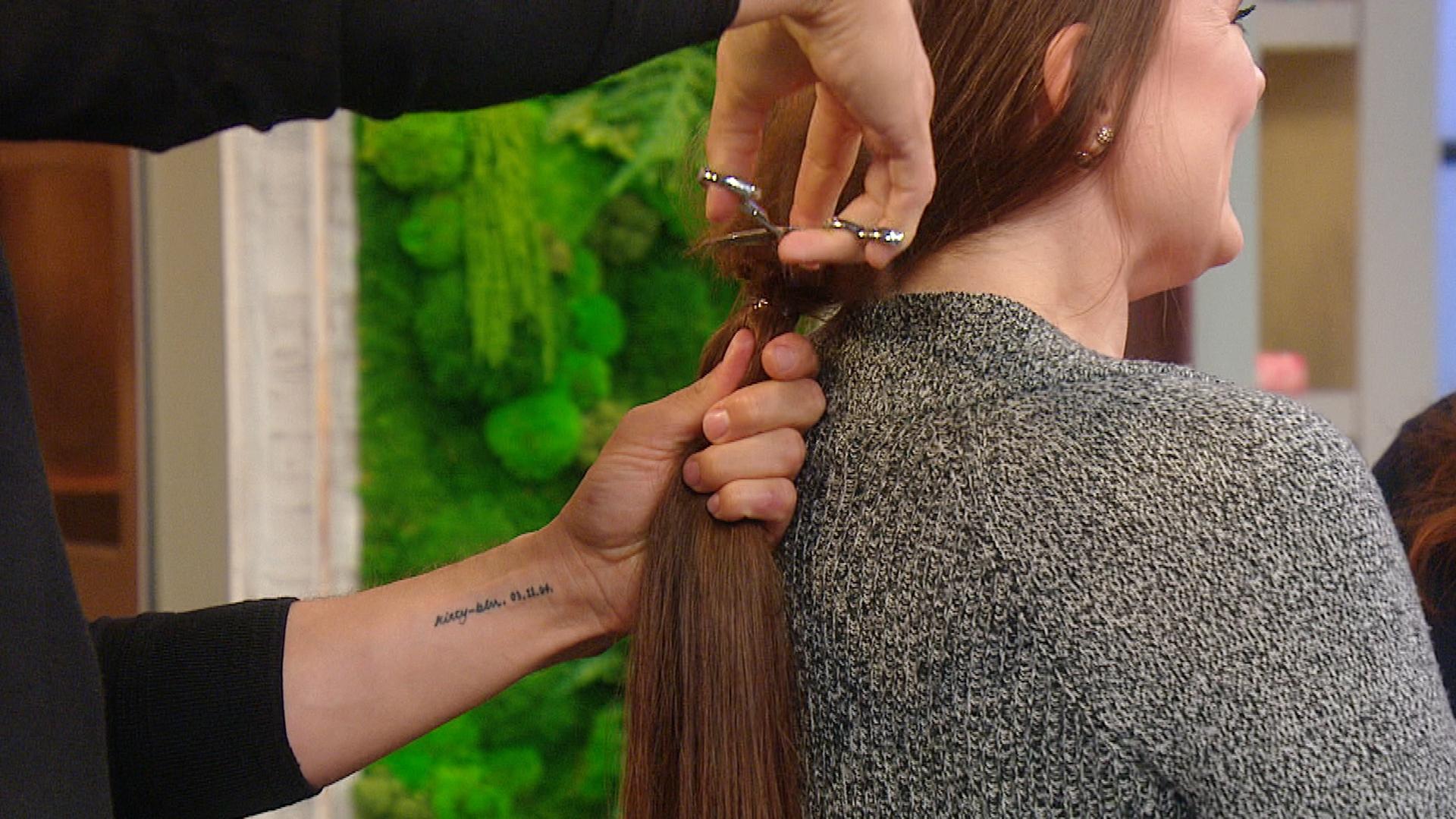 Dramatic Long To Short Haircut Makeover For College Grad | Rachael Ray Show